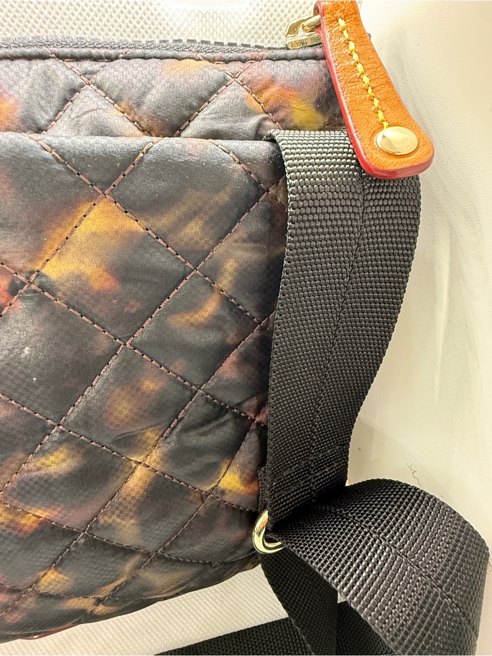 MZ WALLACE Metro Flat Crossbody Bag in Tortoise - Picture 7 of 8
